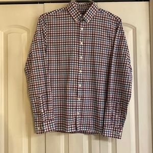 Mens Express size small long sleeve button down shirt